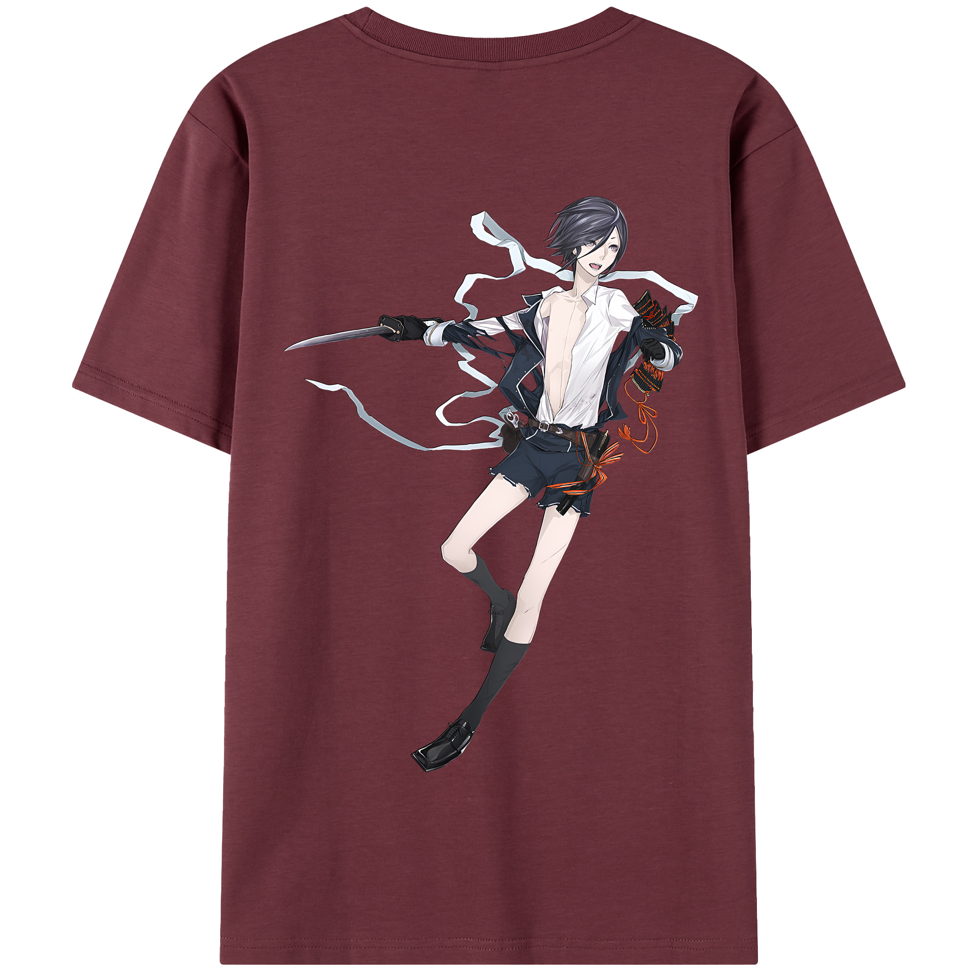 （画像用） 刀剣乱舞 Touken Ranbu 綿100％半袖Tシャツ（背面プリント）